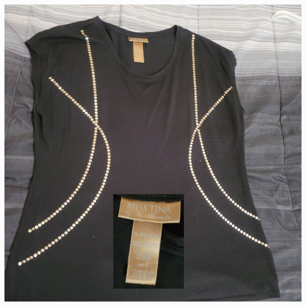 Black casual top